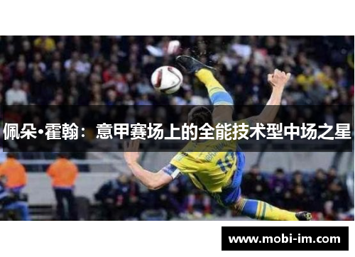 佩朵·霍翰：意甲赛场上的全能技术型中场之星