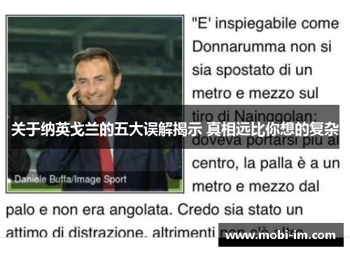 关于纳英戈兰的五大误解揭示 真相远比你想的复杂