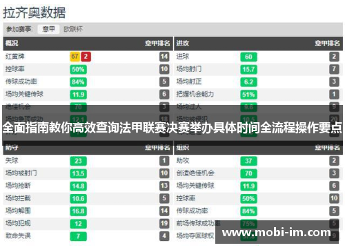 全面指南教你高效查询法甲联赛决赛举办具体时间全流程操作要点